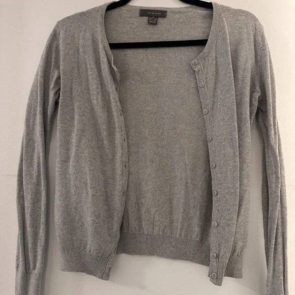 🩵Simple Grey Cardigan - Picture 2 of 5